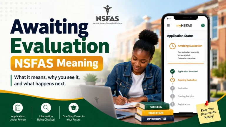 Awaiting Evaluation NSFAS Meaning