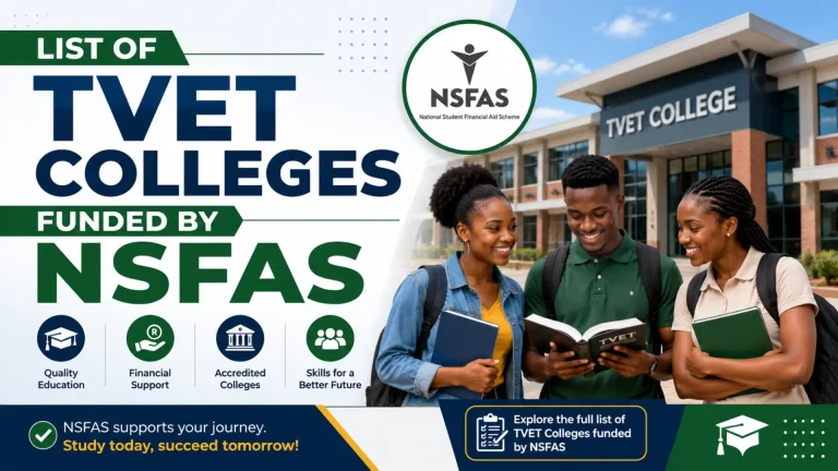 List of TVET Colleges Funded by NSFAS