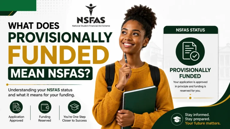 What Does Provisionally Funded Mean NSFAS?