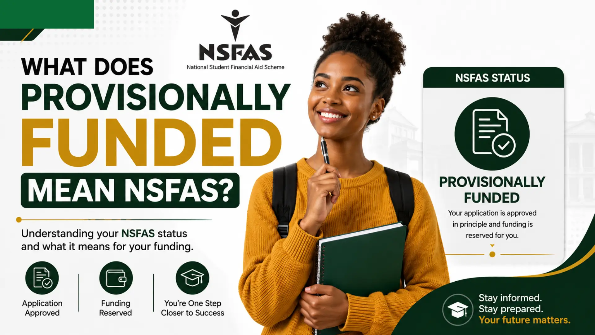 What Does Provisionally Funded Mean NSFAS?